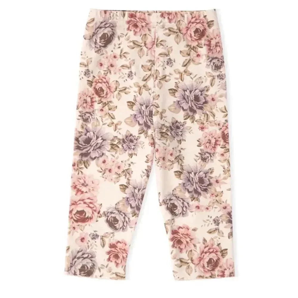 New lot bundle 3 baby girl floral pants 3-6 months
